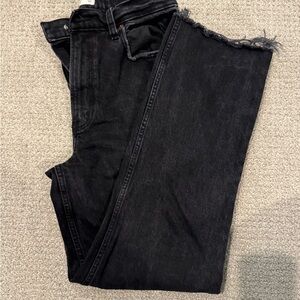 Abercrombie & Fitch 90s Ultra High-Rise Washed Black Jeans